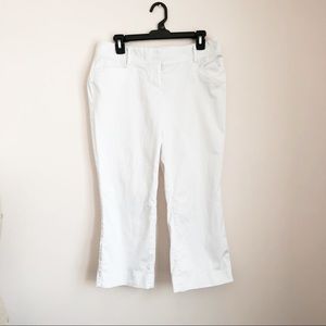 Express White Cropped Pants